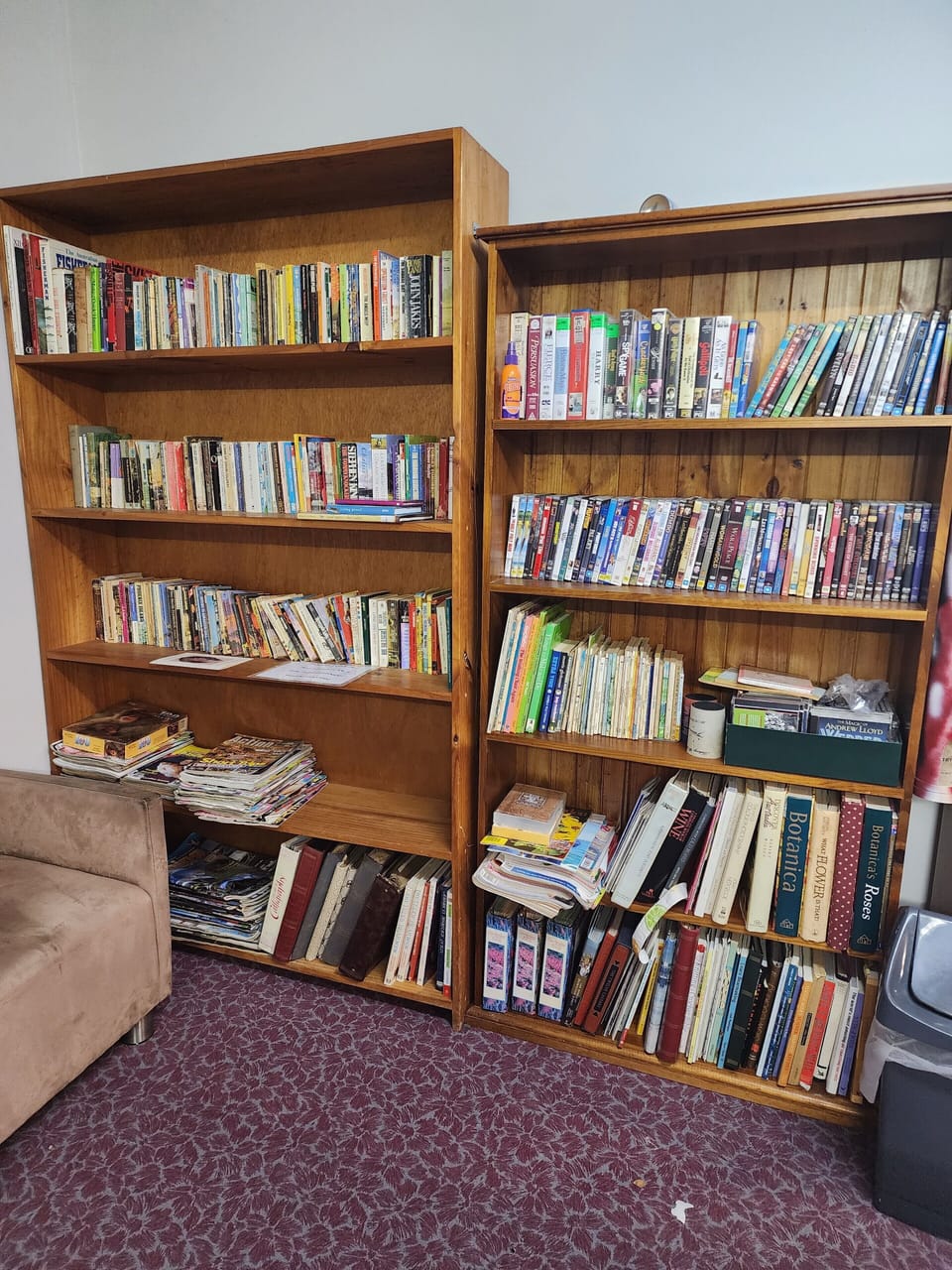 Cosy Nook Games Room - Library - books, magazines, DVDs, CDs