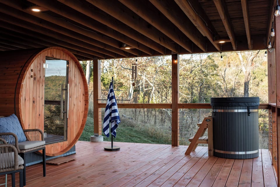 Indulge in the ArtHaus Ritual with fire & ice therapy in your own private nature spa--a tranquil space designed to restore body and mind.