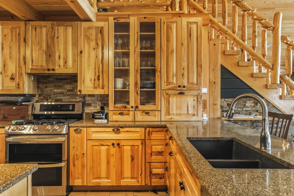 Fully stocked kitchen 