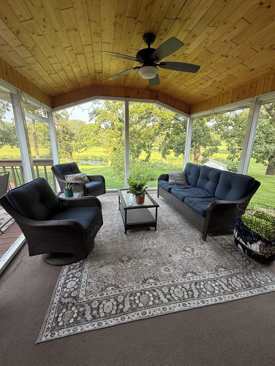 Sunroom off back of house