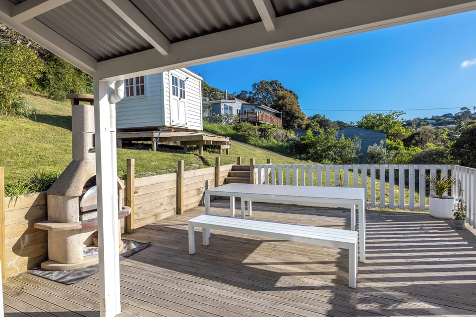 Deck with Outdoor Fireplace 