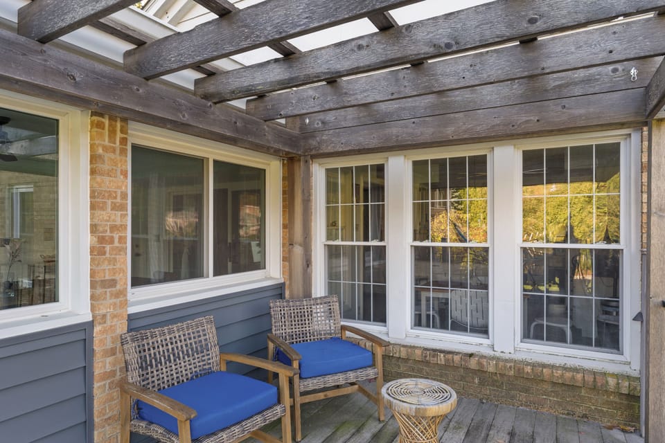 Inviting outdoor sitting area — perfect for relaxing.