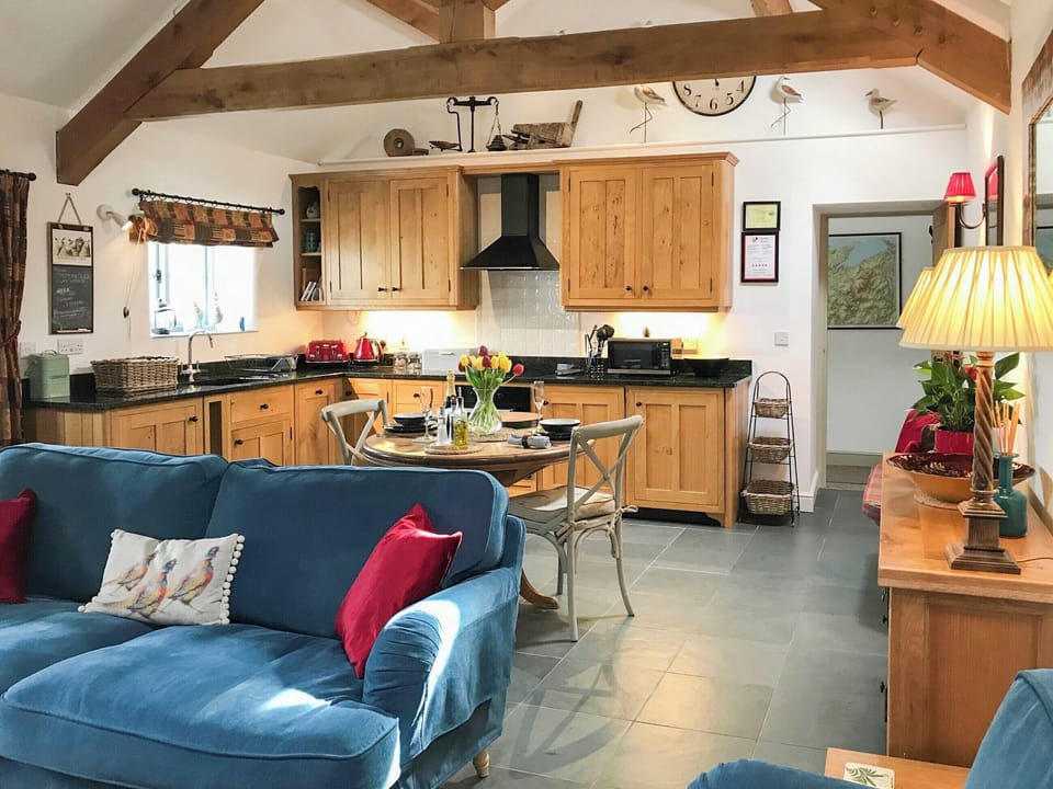 Open plan living space | The Barn, Rowen, near Conwy