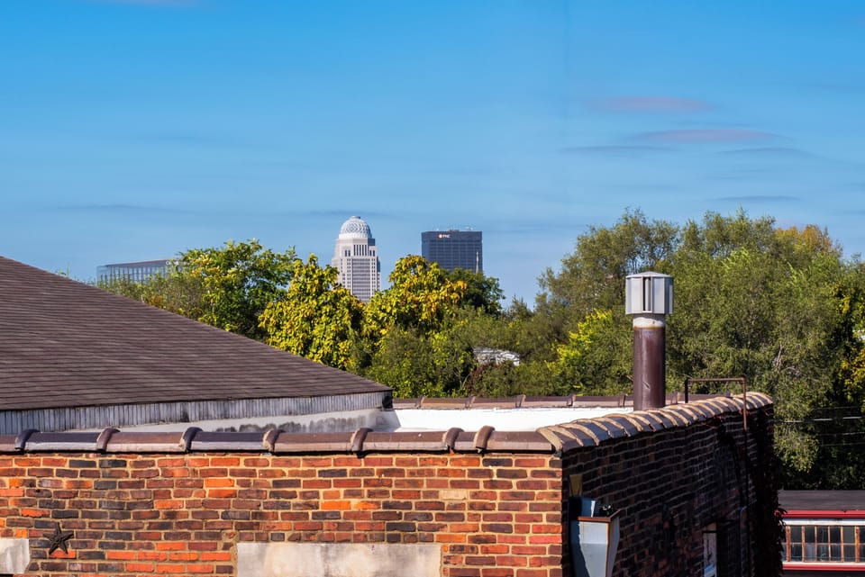 City views from master suite deck.