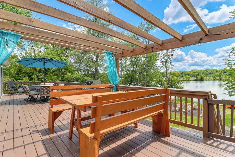 Deck Dining and Water Views