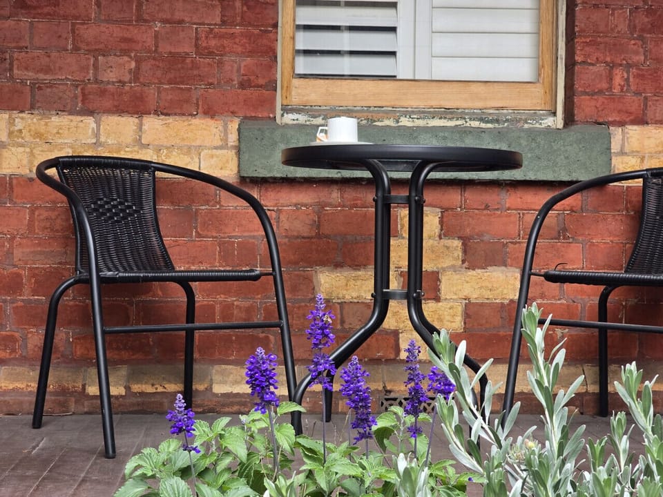 Sip your morning cuppa on the street-facing patio, watching the world go by.