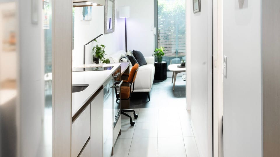 Spacious layout connecting the living, dining, and work zones effortlessly.