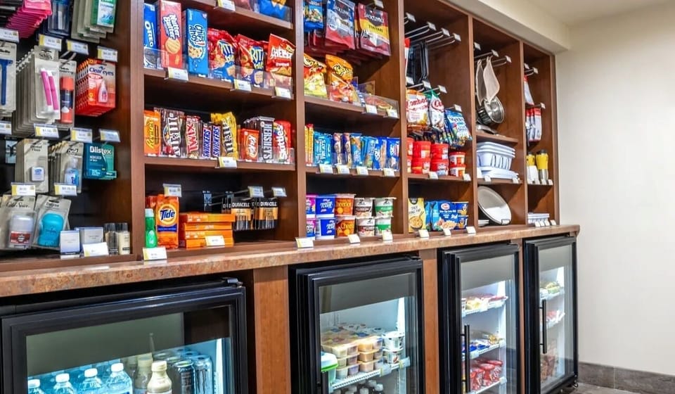 Grab late-night snacks and essentials without leaving the property.