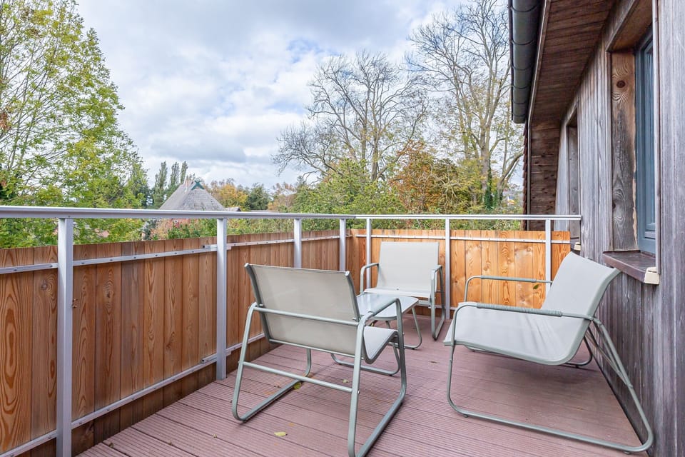 Terrace with Seating Furniture and View of Greenery