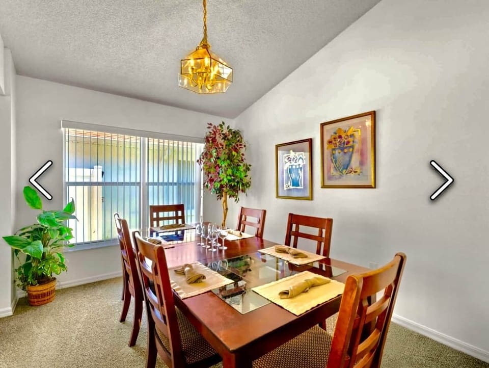 There is also a more formal dining area near the front of the villa