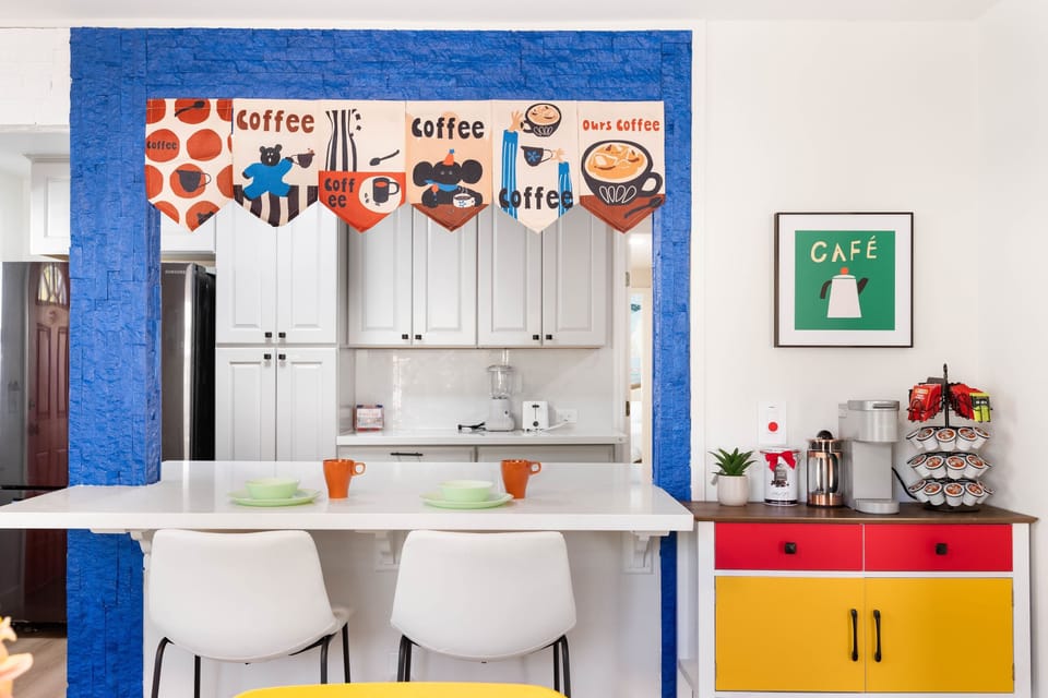 Here is our dopamine kitchen space!