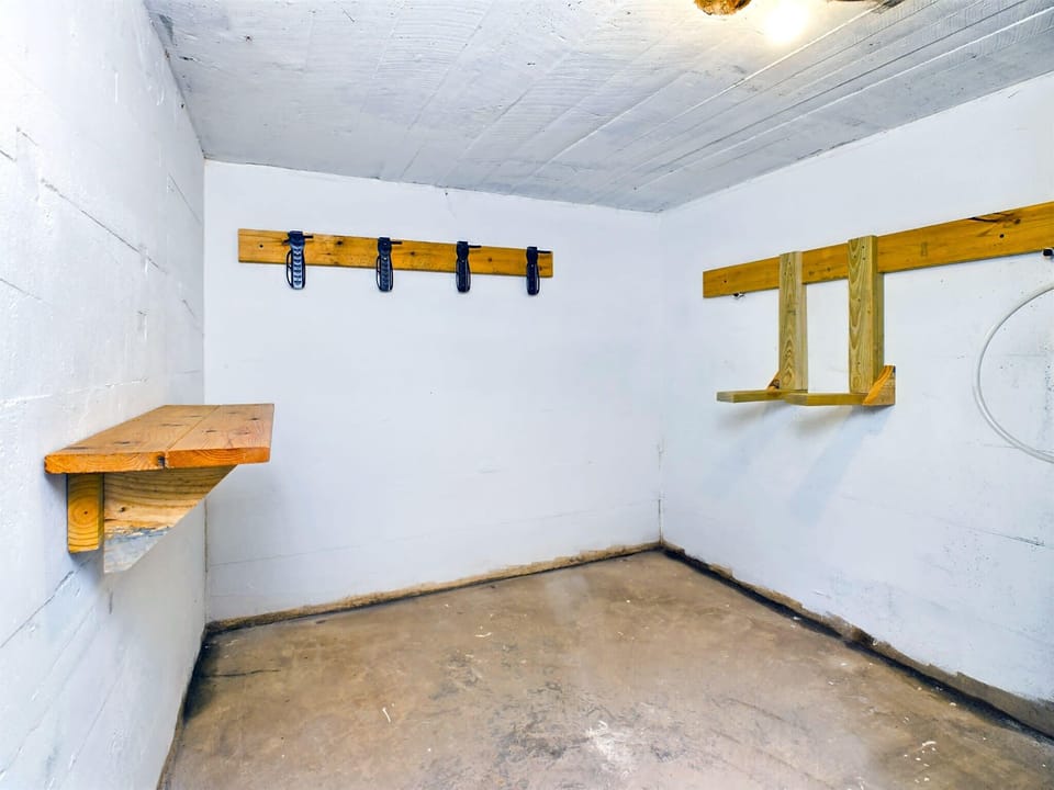 Cellar for bike and equipment storage