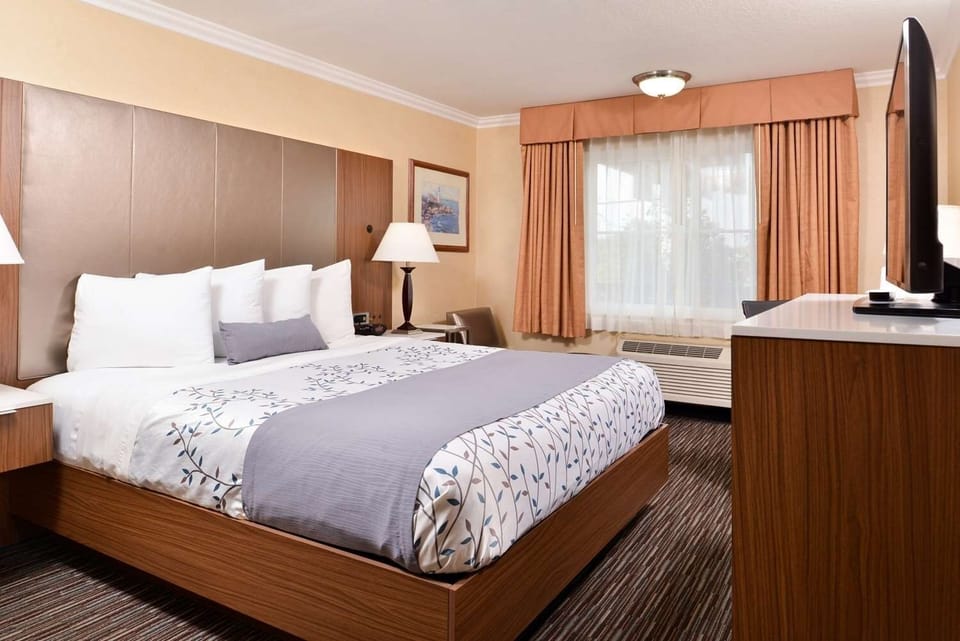 Recharge in serene comfort with bedside lighting for late-night reading.