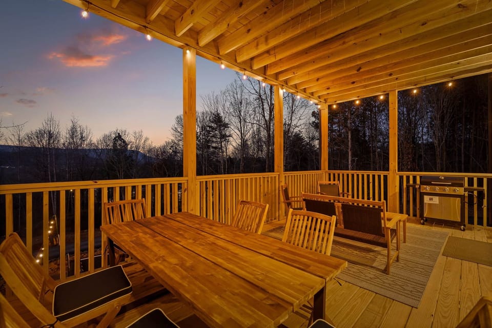 MID Back Porch with stunning view of Lookout Mountain