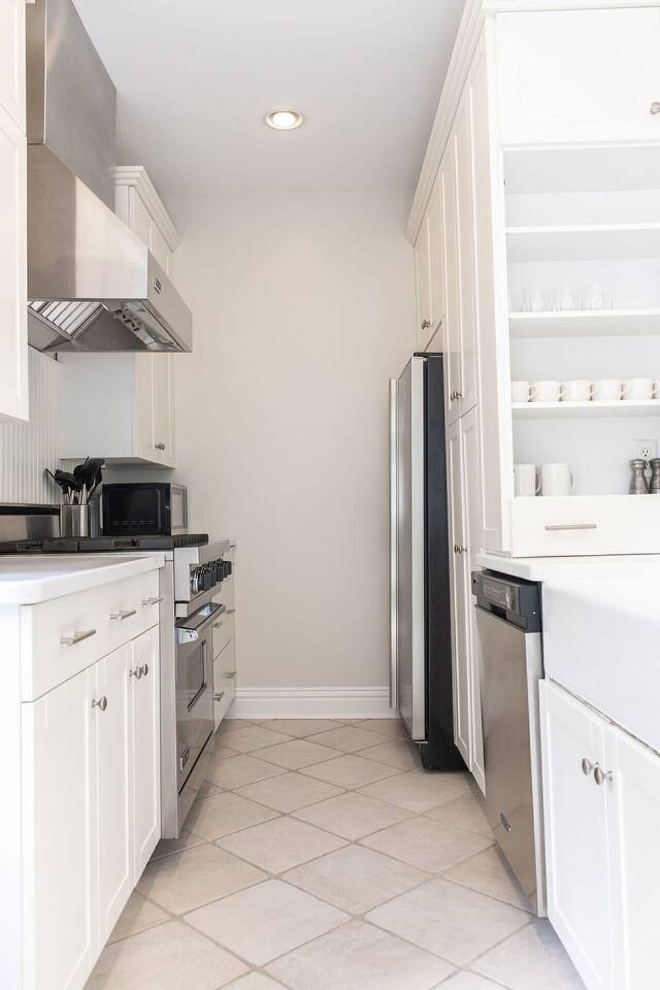 Fully stocked kitchen suitable for a chef.