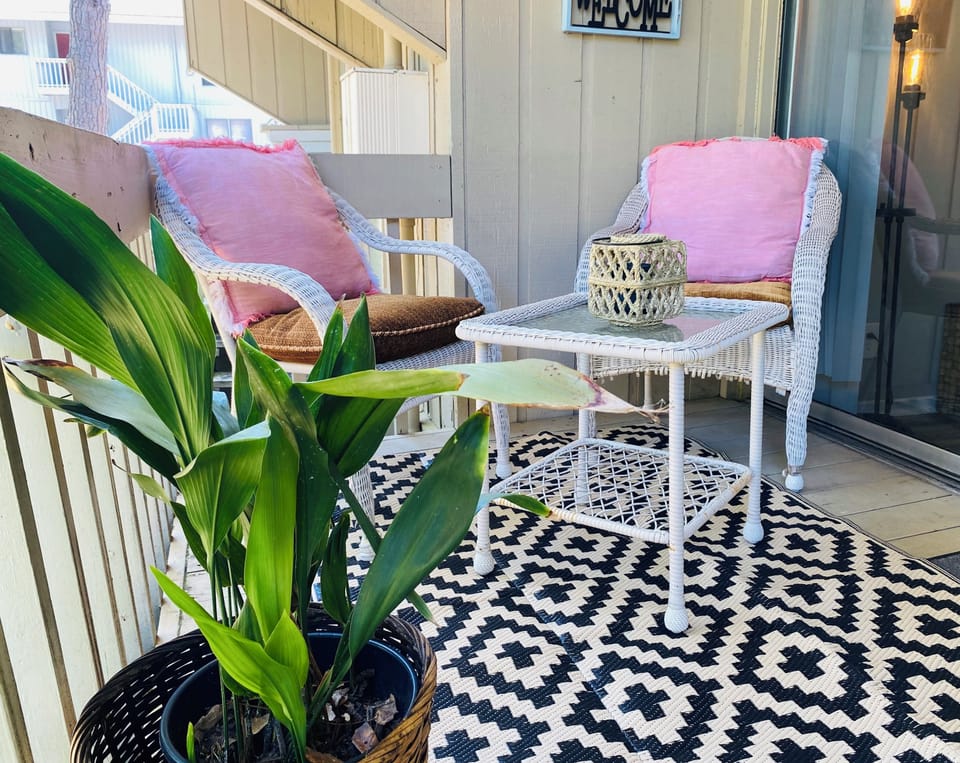 Balcony for some peace while you sip your morning coffee