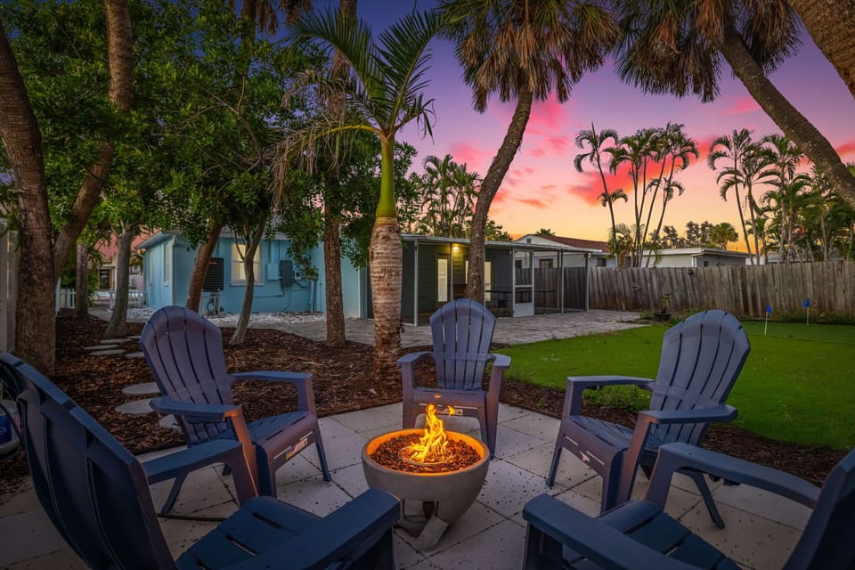 S'mores, stories, and starlit skies await! Our inviting fire pit area is the heart of our outdoor space, surrounded by the beauty of the changing seasons. It's the perfect spot to unwind and connect with nature and loved ones.