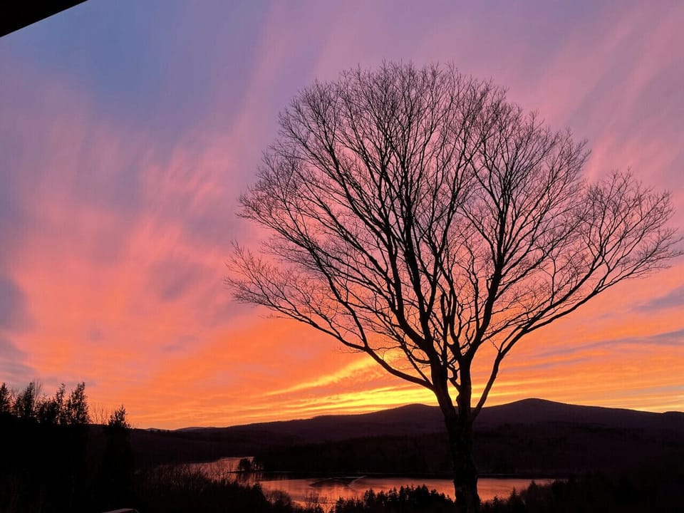 Enjoy sunsets from the deck