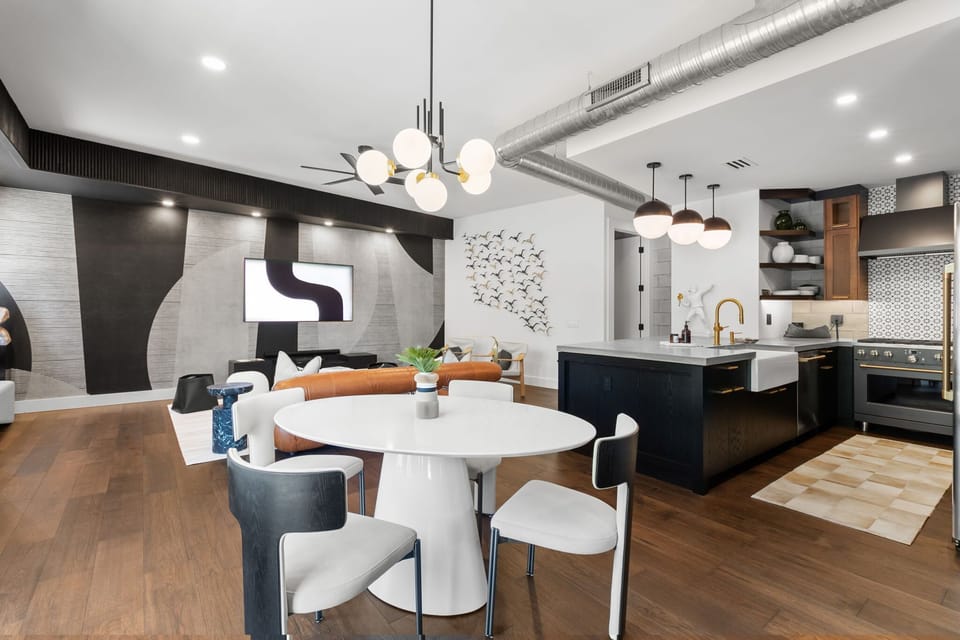 
Every element—from handmade ceramics to natural wood finishes—reflects thoughtful, artistic living.