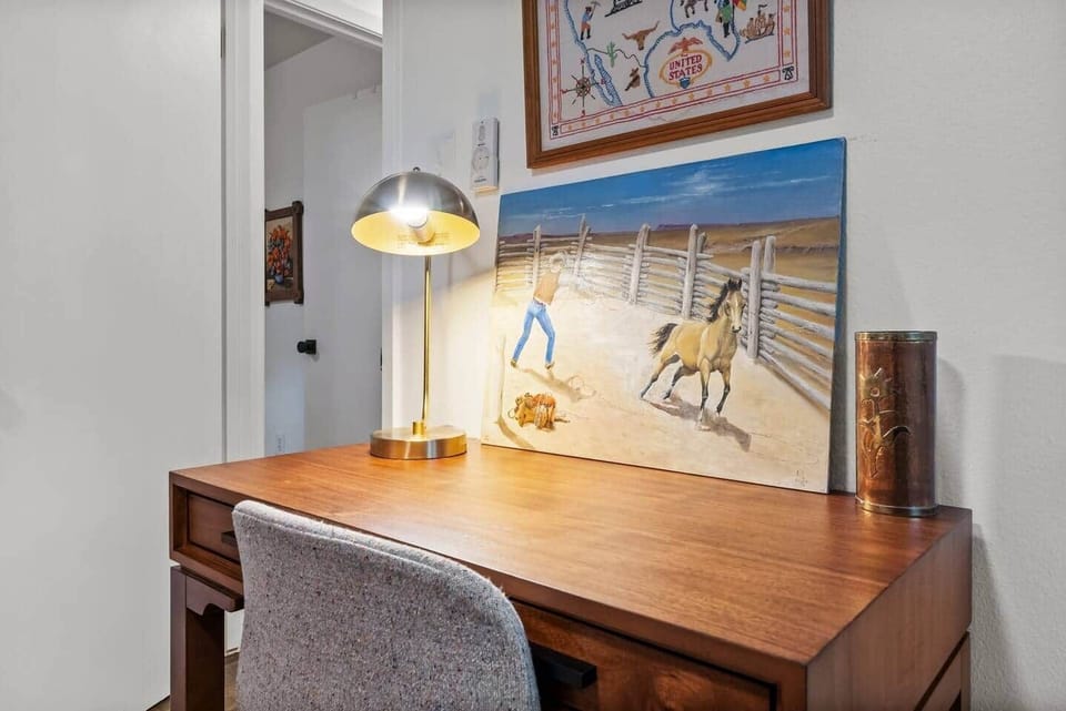 Work space in bedroom 2.