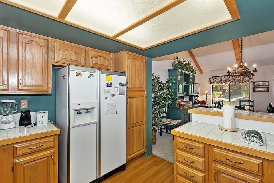 Kitchen open to Dining Room