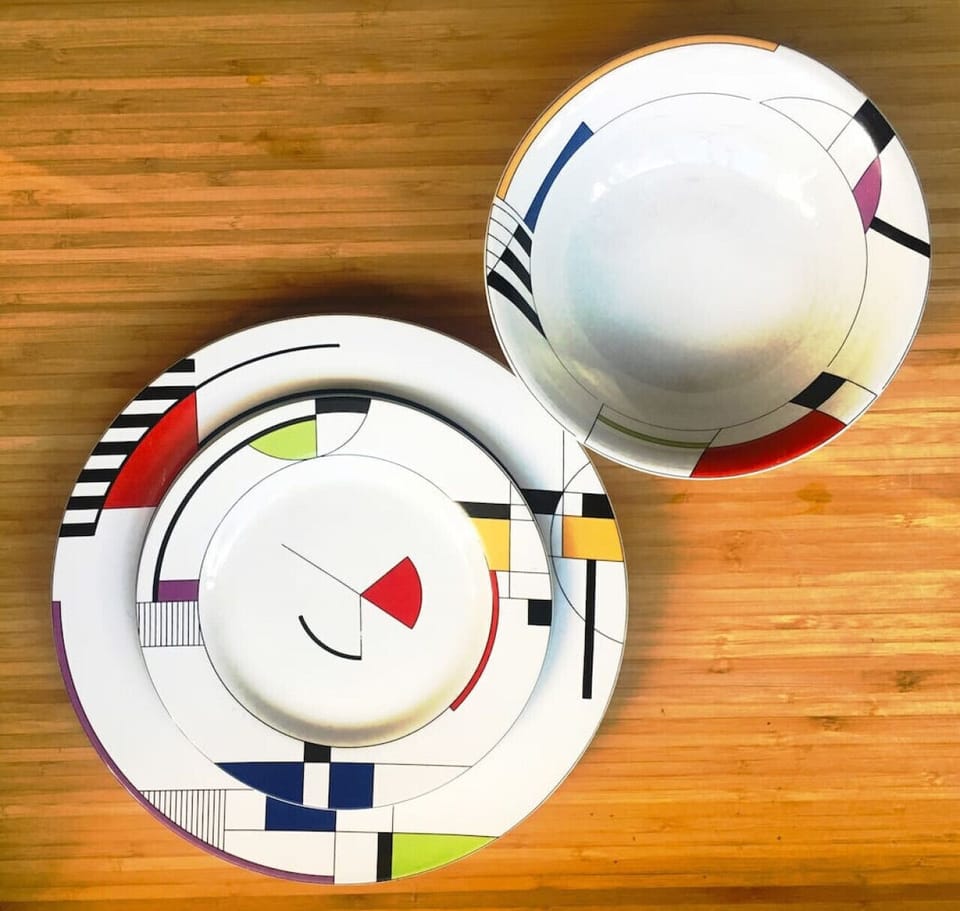 FLW inspired dinnerware