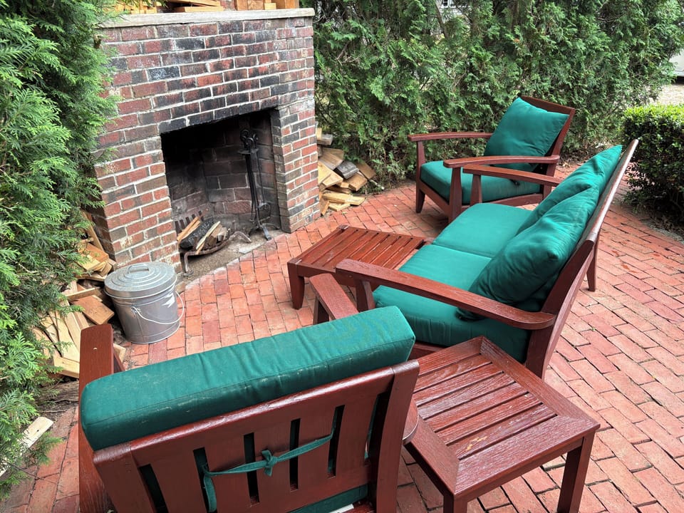 Fireplace area