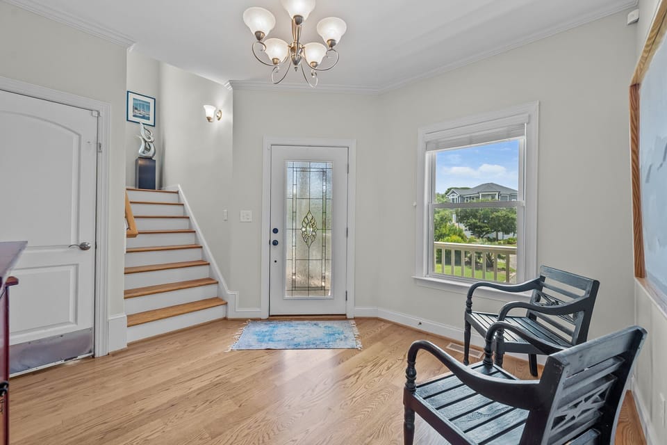 Welcoming foyer. 