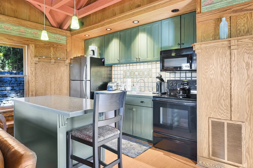 Full kitchen with all cooking supplies