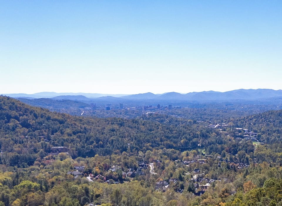 Stunning Views of Asheville and the Blue Ridge Mountains