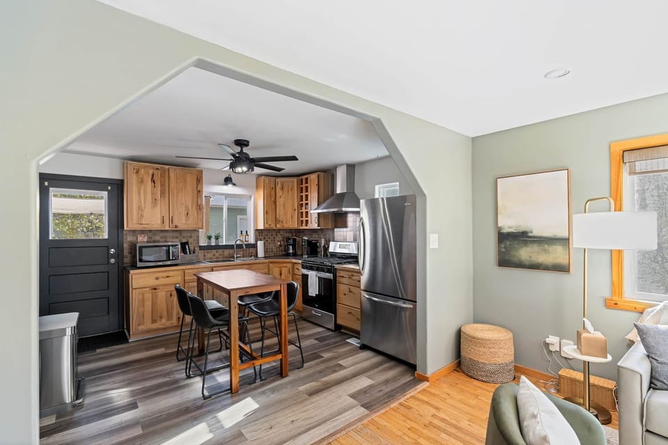 Kitchen Haven: Cook like a local in this stunning kitchen with sleek finishes and rustic charm!