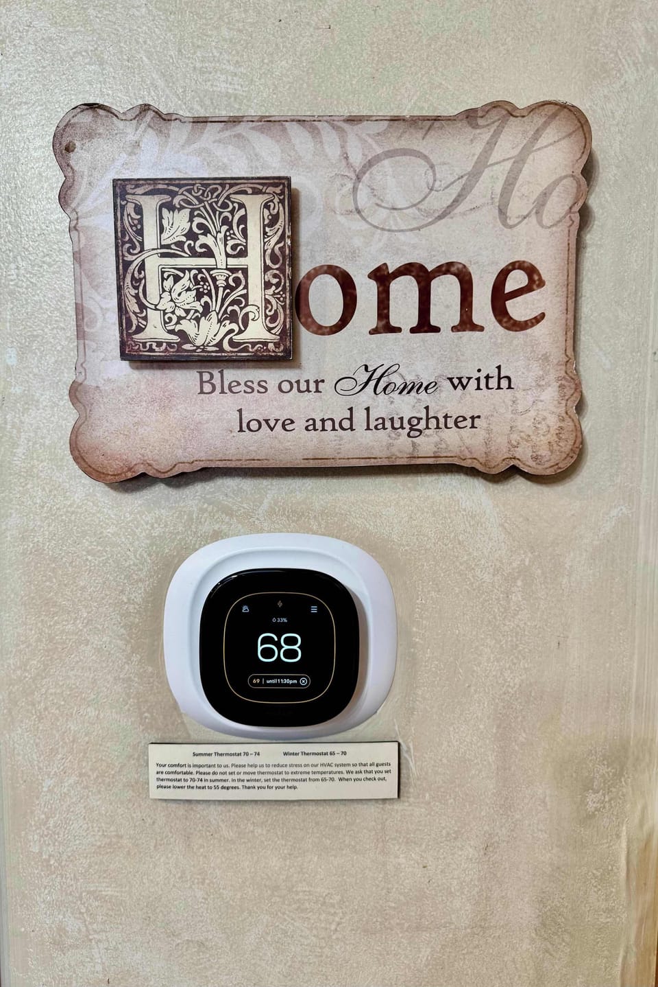 Our new Ecobee will keep you heating and cooling needs on point