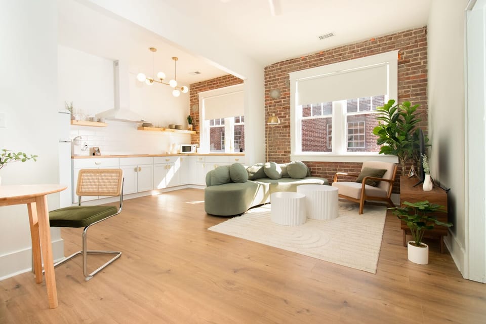 Apartment 2 - Living Room + Kitchen