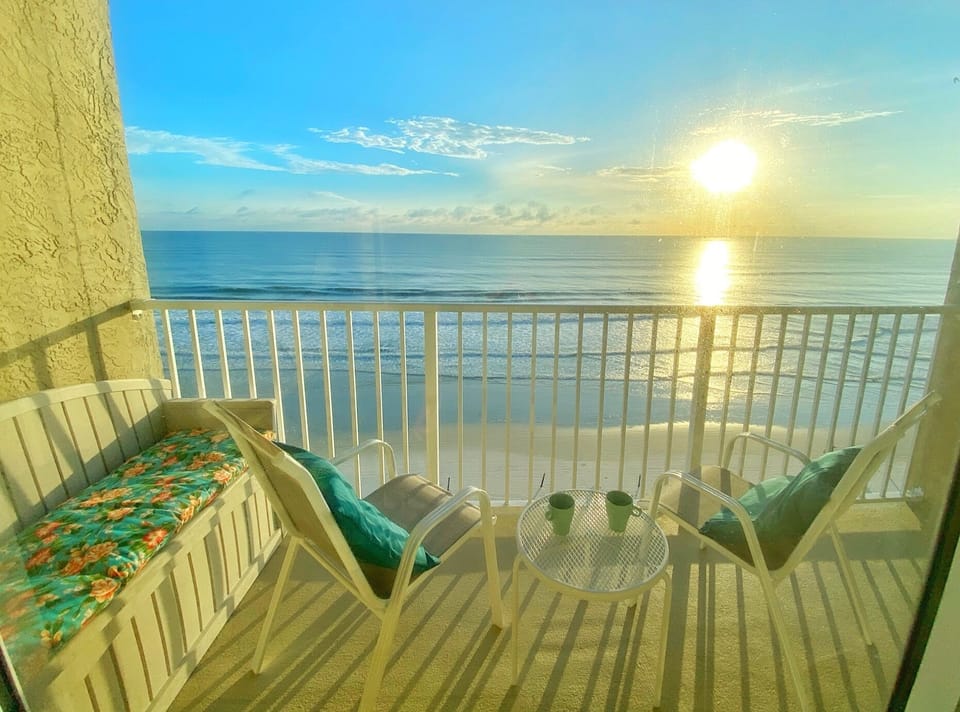 Your private balcony with the perfect view of the sea.
