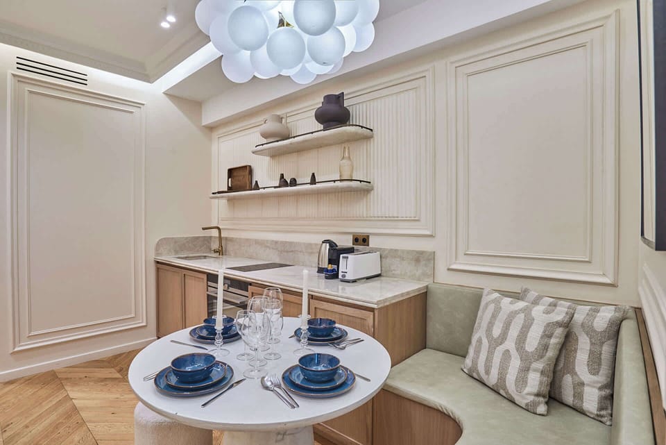 cuisine ouverte avec coin repas