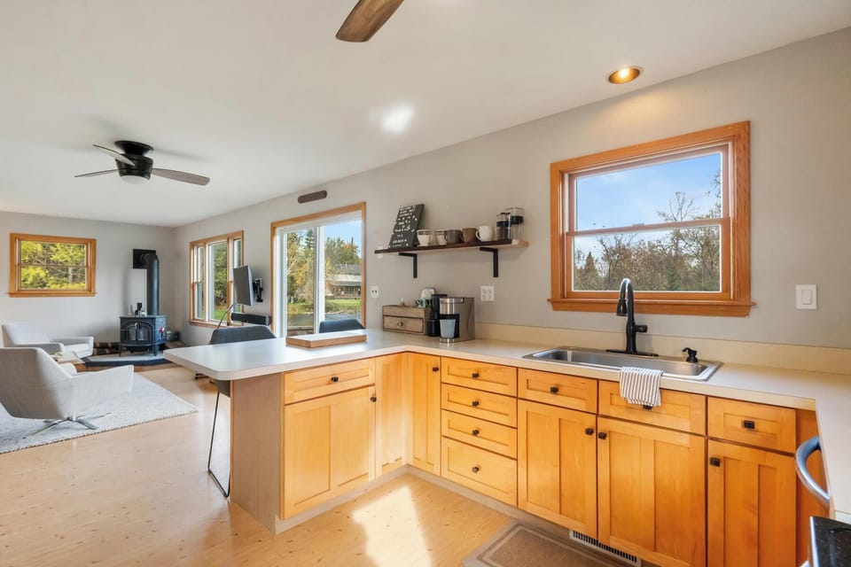 Open concept kitchen