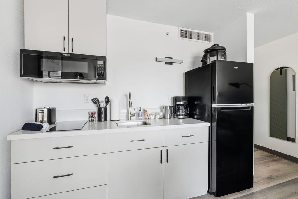 Savor simple pleasures with an equipped kitchenette.