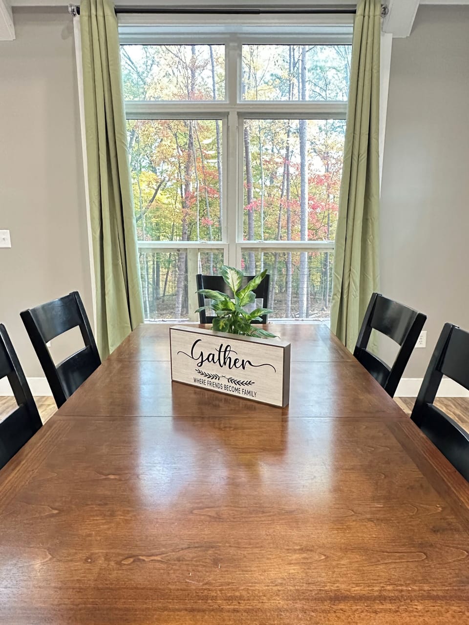 Table and chairs for sitting
