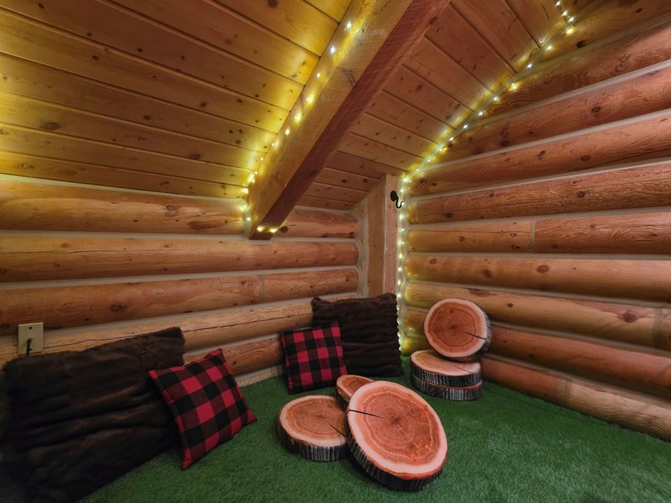 Hidden forest in the loft.