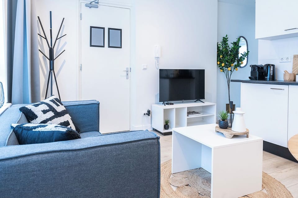 Ontspan in de uitnodigende lounge van ons appartement Eindhoven