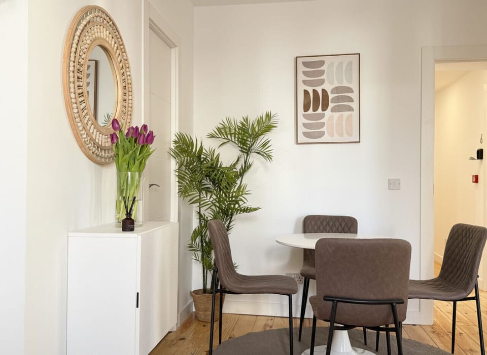 Dining area within the open-plan living space