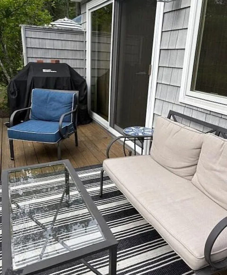 Private deck for grilling and chilling