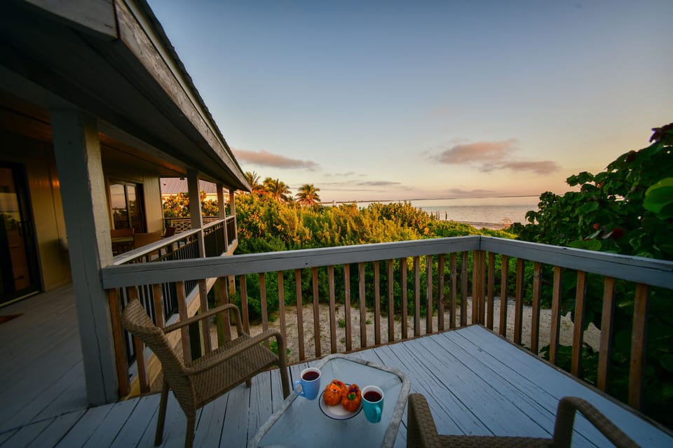 Patio with beach view