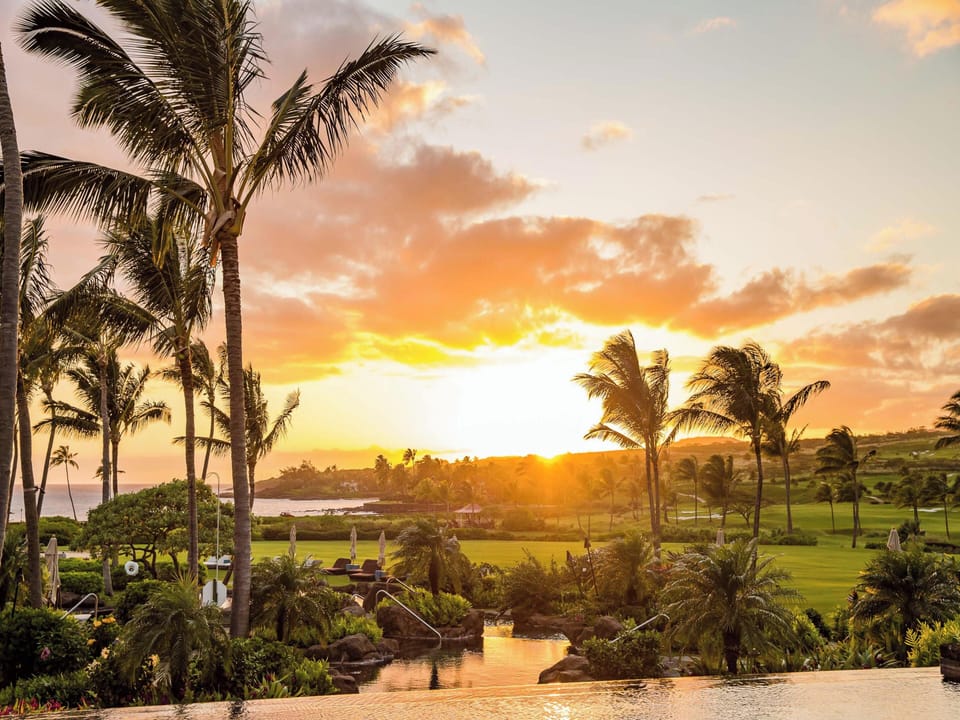 Sunset over Kukui'ula