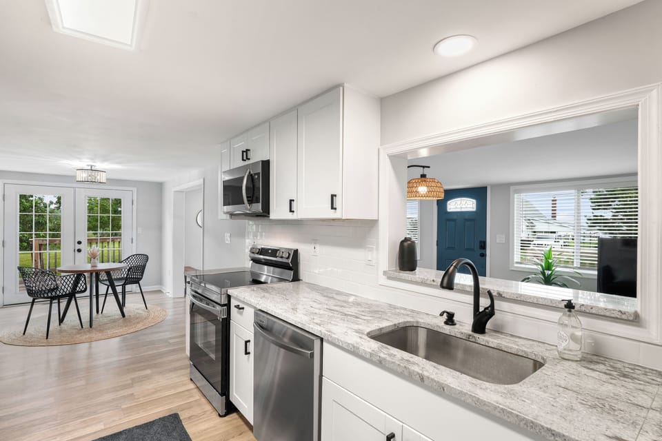 Fully stocked kitchen