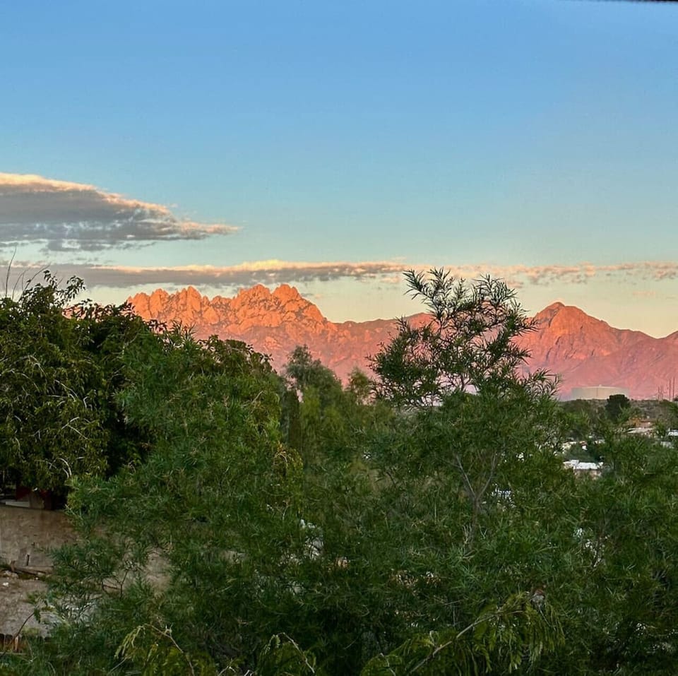 View of the Organ Mountains from the property