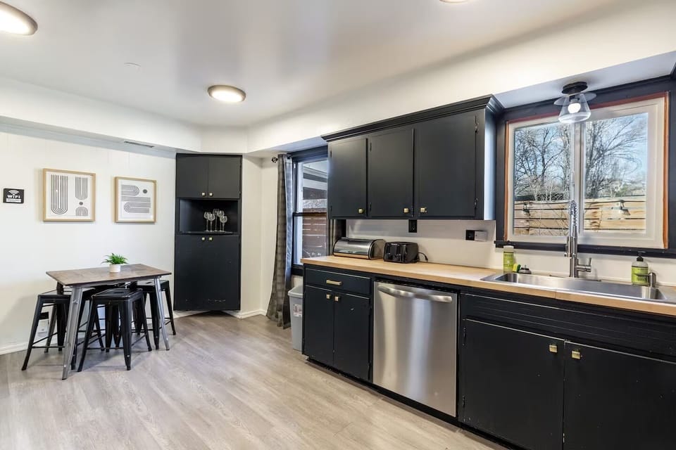 Bright, open kitchen with room to cook and connect