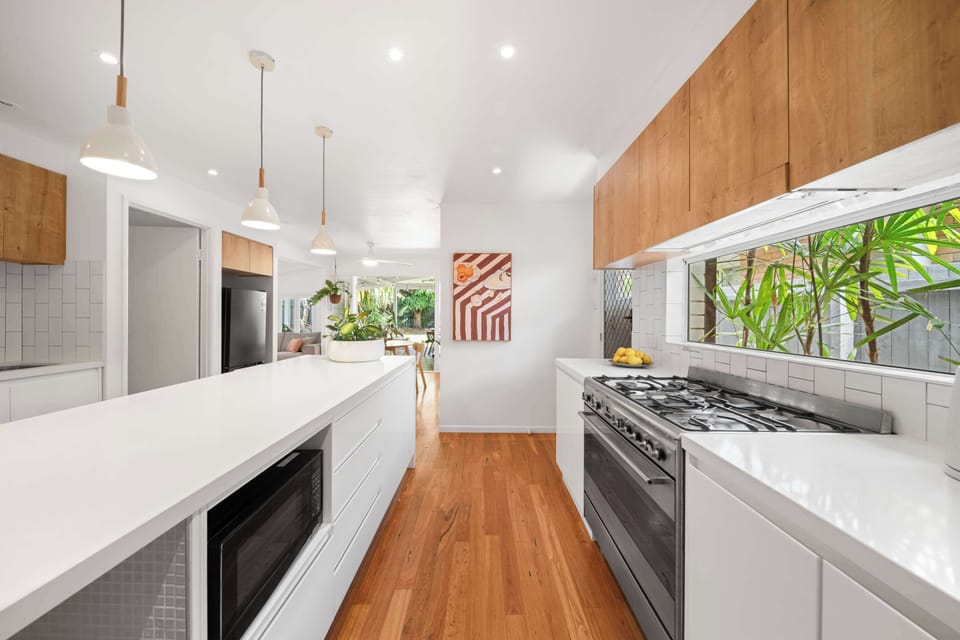 Well equipped kitchen perfect for home style meals.