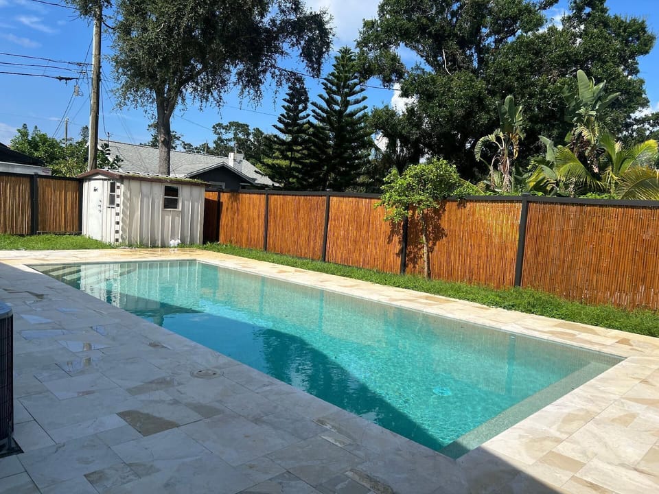 Private pool outside of guest bedroom