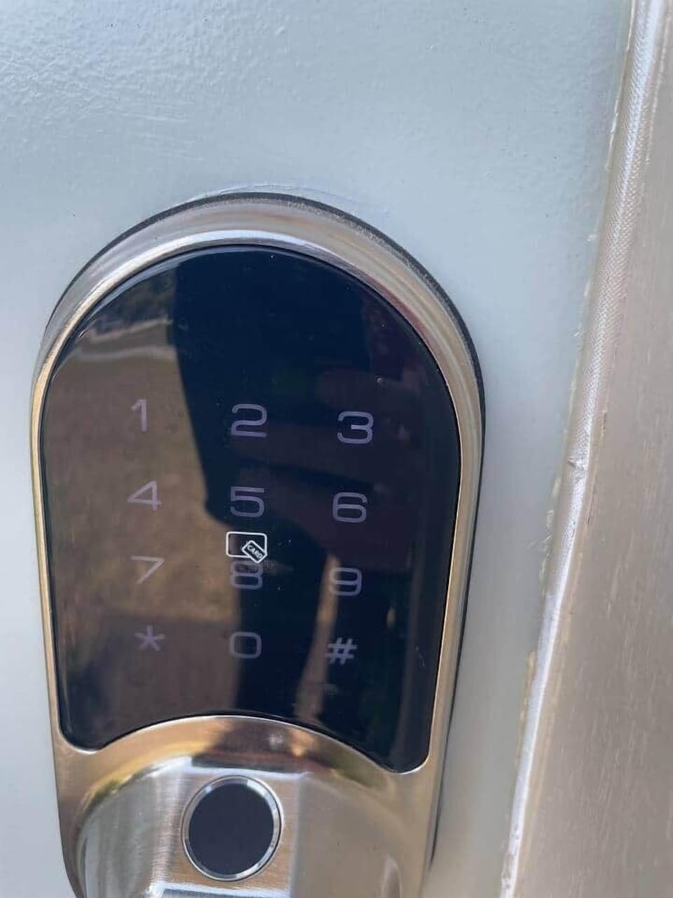 Keyless entry to front.  A code will be sent prior to check in.  